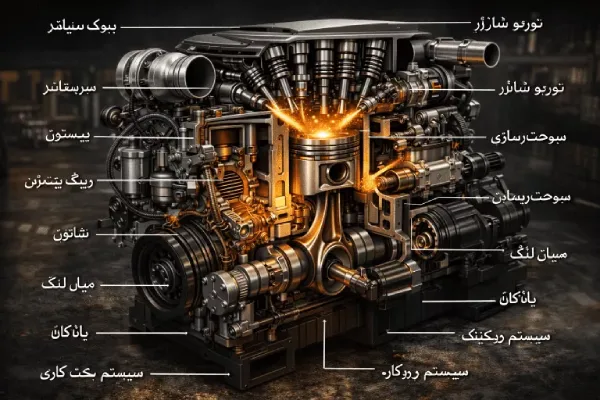 اجزای موتور ماشین سنگین